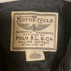 Motorcycle leather jacket by Polo Ralph Lauren